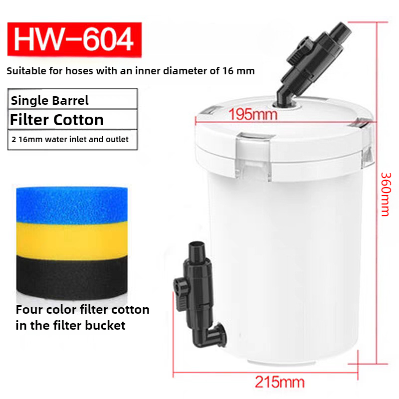 Reef Tank Filter - HW-604 Akvaryum Filtre Kovası Balık Tankı