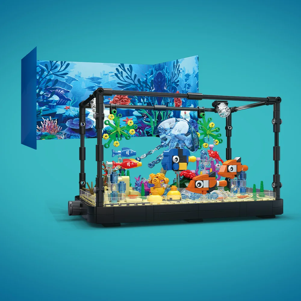 Işıklı Balık Tankı Yapım Blokl - Aquarium Marine Lights incelemesi ve fiyatı