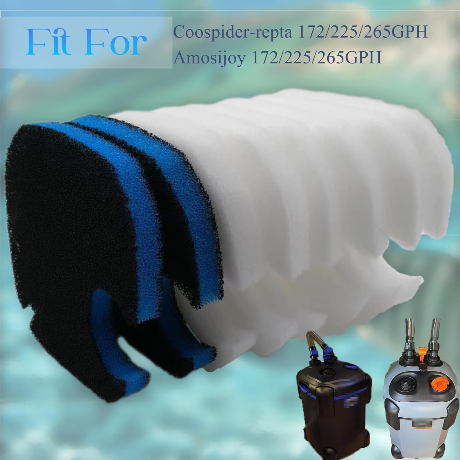 1 SET (8 ADET) AMOSIJOY 172/22 - Reef Tank Filter incelemesi ve fiyatı